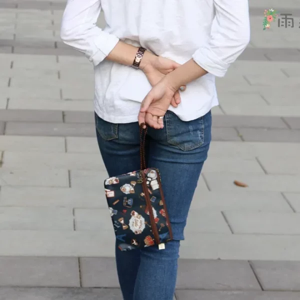 U201 格紋2拉化妝包 雨朵防水包 化妝包 雨朵防水包 包包 water-proof bag 13