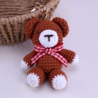 E031-紅蝴蝶結熊