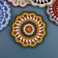 E039-波西米亞編織杯墊(3號)