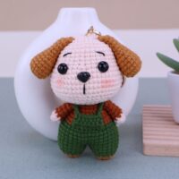 E045-綠吊帶褲狗狗