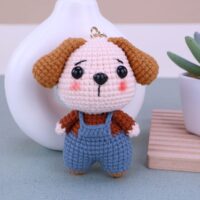 E045-藍吊帶褲狗狗