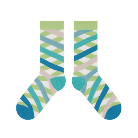 w0018 絲帶系列透氣新疆棉休閒中筒襪 - w0018-02