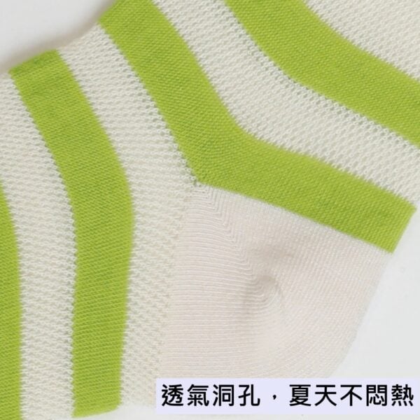w0052 涼感薄款彩色多巴胺泡泡襪口條紋字母中筒襪.棉襪.襪子 - 圖片 14