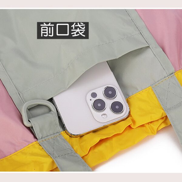 c097 日系風瑪卡龍摺疊購物袋 - 圖片 3
