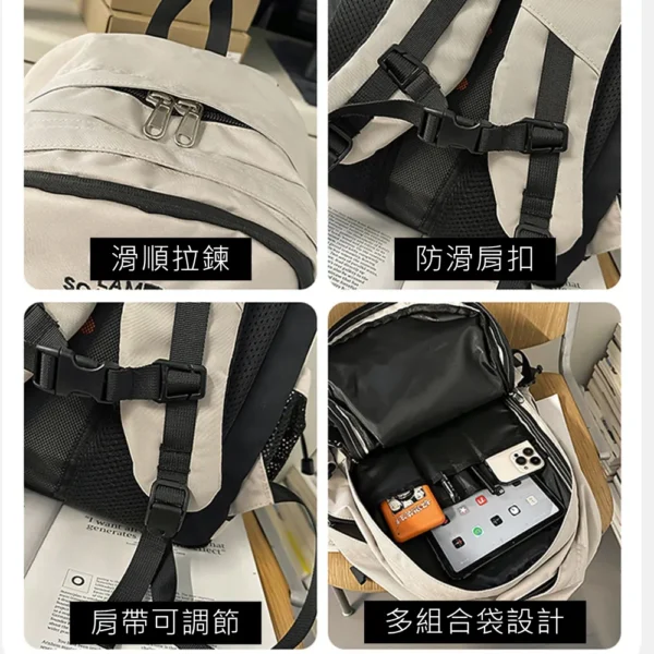 88002 大學生後背包.雙肩大後背.學生書包 - 圖片 9