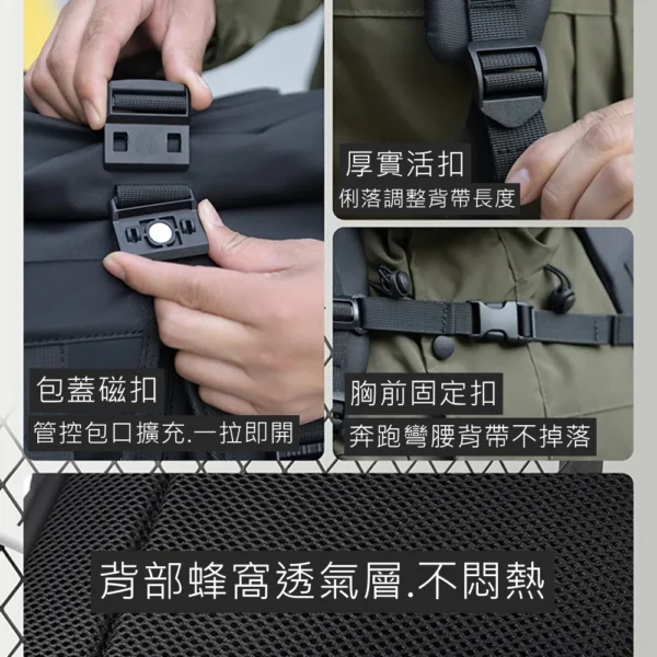 98001 大學生後背包.雙肩大後背.學生書包 - 圖片 14