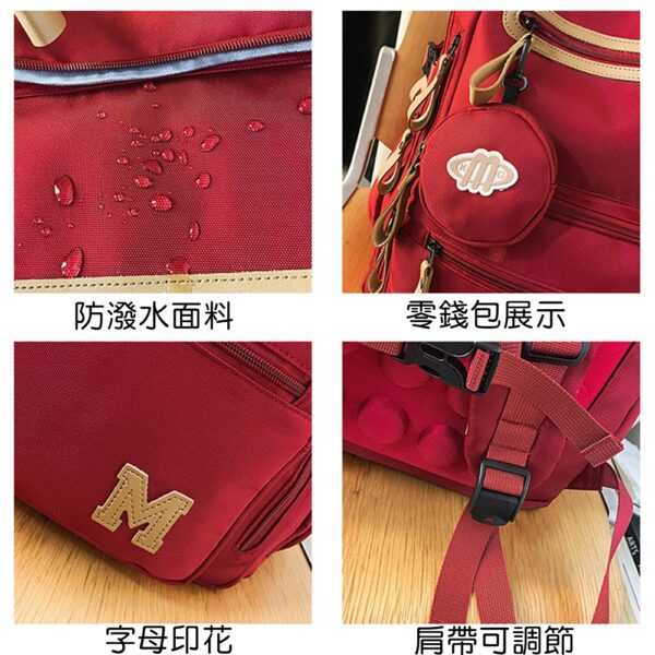 88005 大學生後背包.雙肩大後背.學生書包 - 圖片 4