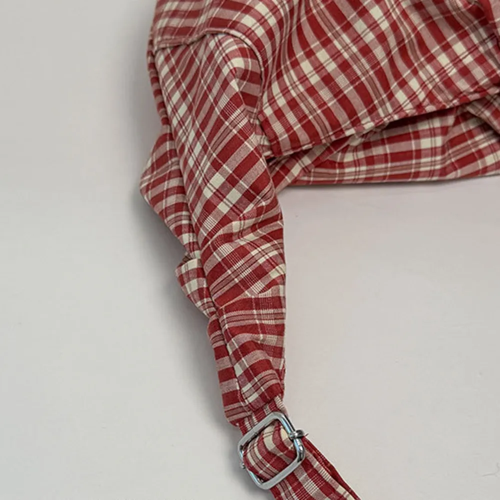 35001 韓版百搭格子餃子包.通勤輕便抽繩斜背包 | 雨朵防水包包專賣店 35001 韓版百搭格子餃子包.通勤輕便抽繩斜背包 | 雨朵防水包包專賣店