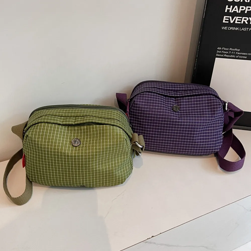 35002 格子尼龍布小包包.百搭男女輕便單間斜背包 | 雨朵防水包包專賣店 35002 格子尼龍布小包包.百搭男女輕便單間斜背包 | 雨朵防水包包專賣店