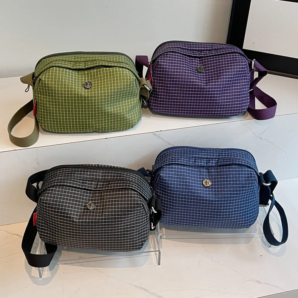 35002 格子尼龍布小包包.百搭男女輕便單間斜背包 | 雨朵防水包包專賣店 35002 格子尼龍布小包包.百搭男女輕便單間斜背包 | 雨朵防水包包專賣店