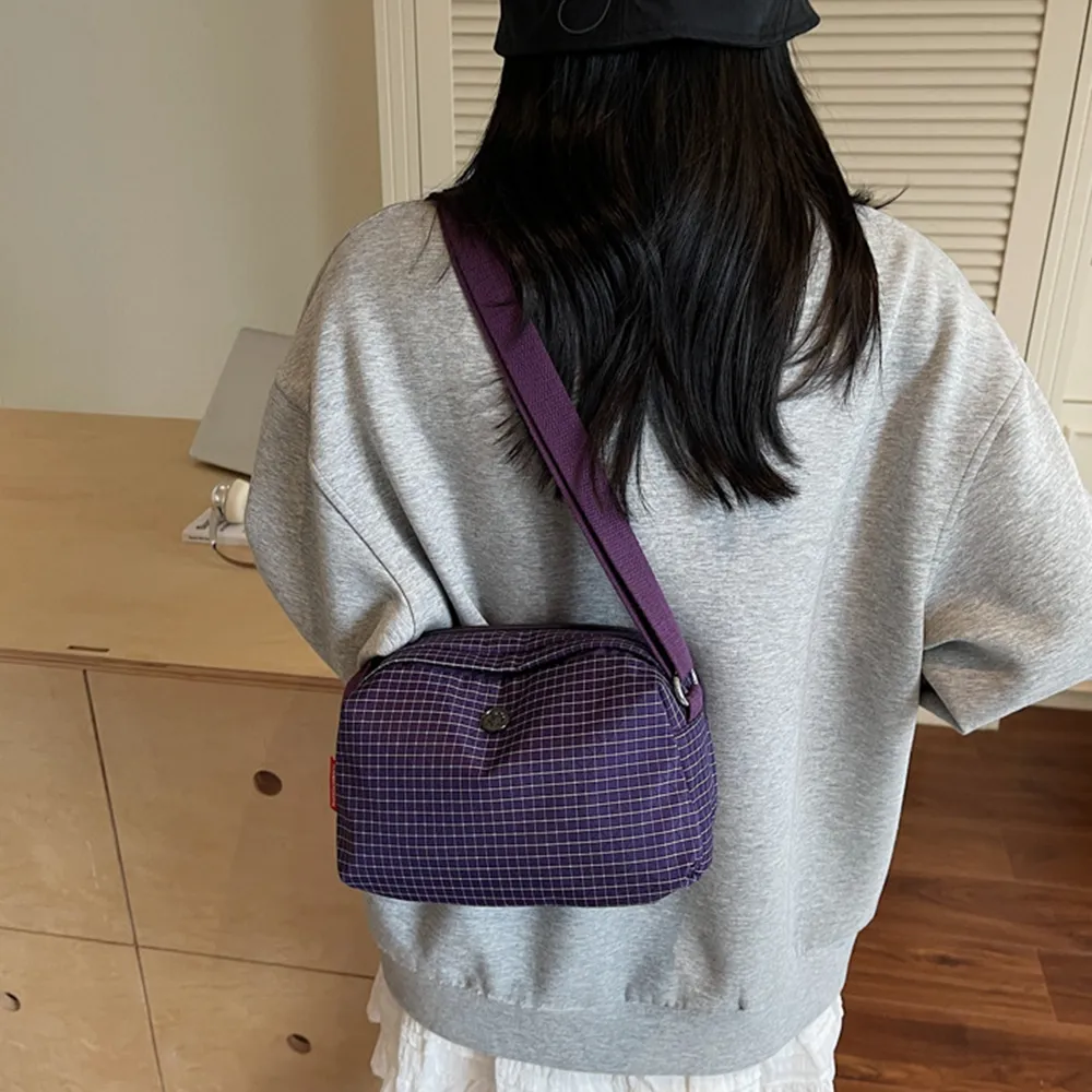 35002 格子尼龍布小包包.百搭男女輕便單間斜背包 | 雨朵防水包包專賣店 35002 格子尼龍布小包包.百搭男女輕便單間斜背包 | 雨朵防水包包專賣店