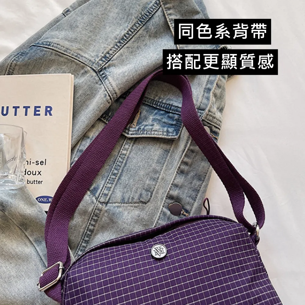 35002 格子尼龍布小包包.百搭男女輕便單間斜背包 | 雨朵防水包包專賣店 35002 格子尼龍布小包包.百搭男女輕便單間斜背包 | 雨朵防水包包專賣店