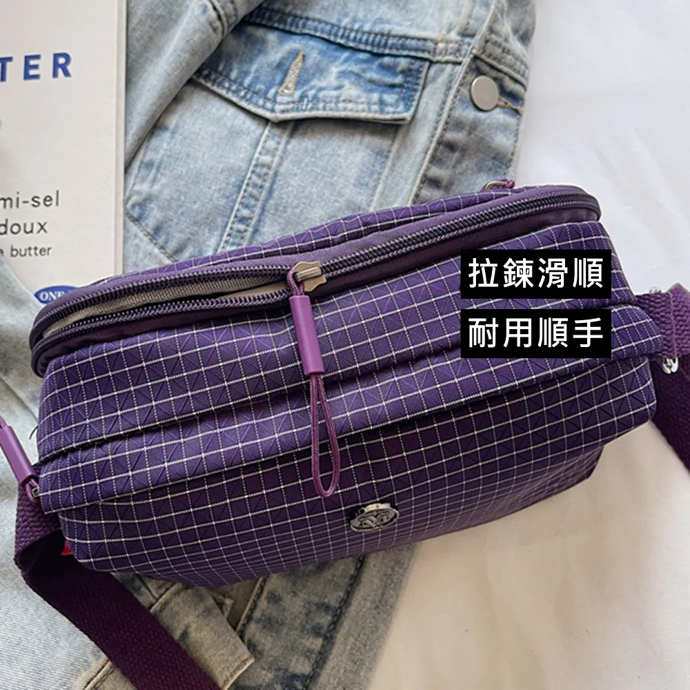 35002 格子尼龍布小包包.百搭男女輕便單間斜背包 | 雨朵防水包包專賣店 35002 格子尼龍布小包包.百搭男女輕便單間斜背包 | 雨朵防水包包專賣店