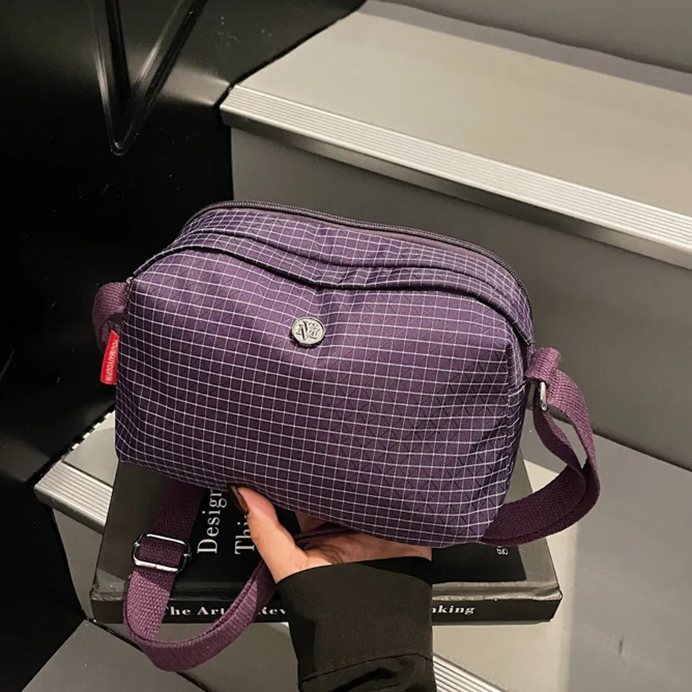 35002 格子尼龍布小包包.百搭男女輕便單間斜背包 | 雨朵防水包包專賣店 35002 格子尼龍布小包包.百搭男女輕便單間斜背包 | 雨朵防水包包專賣店