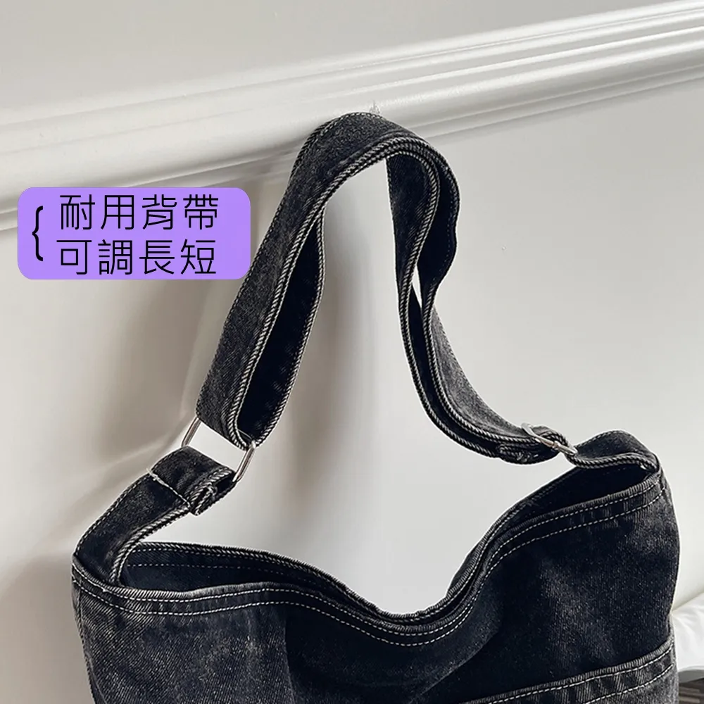 45005 大容量復古撞色托特包.牛仔休閒肩背包 | 雨朵防水包包專賣店 45005 大容量復古撞色托特包.牛仔休閒肩背包 | 雨朵防水包包專賣店