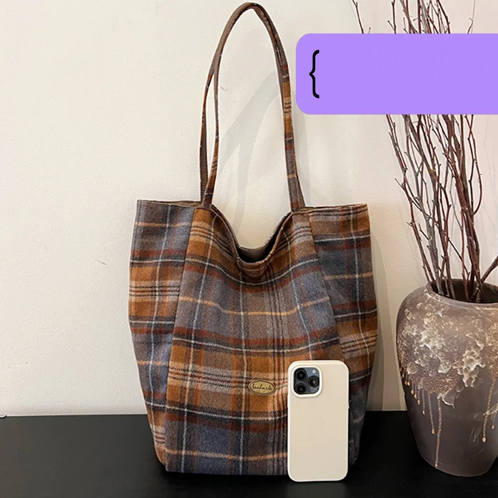 45006 韓版格子托特包.學院風休閒大容量肩背包 | 雨朵防水包包專賣店 45006 韓版格子托特包.學院風休閒大容量肩背包 | 雨朵防水包包專賣店