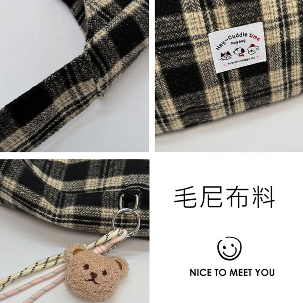 45007 格子大容量休閒水餃肩背包 | 雨朵防水包包專賣店 45007 格子大容量休閒水餃肩背包 | 雨朵防水包包專賣店