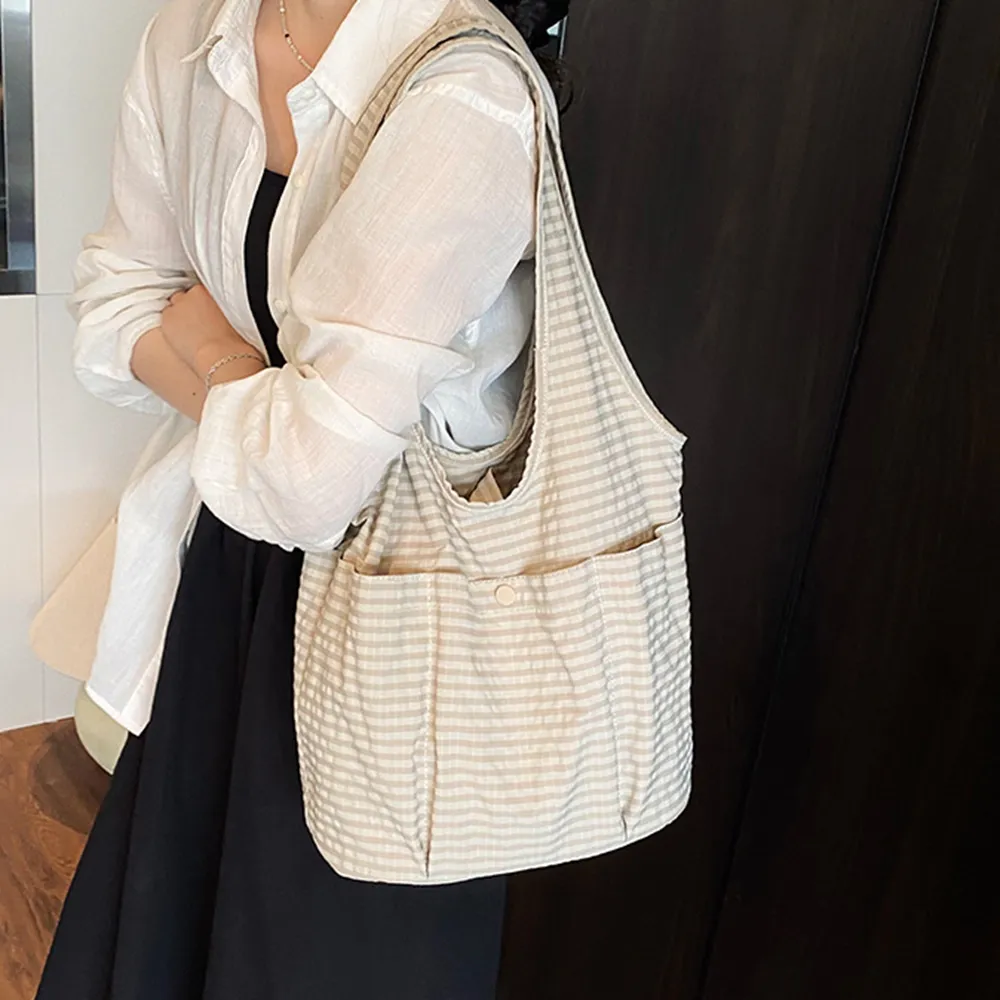 49101 韓系復古格子帆布包.托特包.肩背包 | 雨朵防水包包專賣店 49101 韓系復古格子帆布包.托特包.肩背包 | 雨朵防水包包專賣店