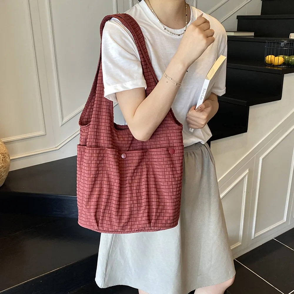 49101 韓系復古格子帆布包.托特包.肩背包 | 雨朵防水包包專賣店 49101 韓系復古格子帆布包.托特包.肩背包 | 雨朵防水包包專賣店