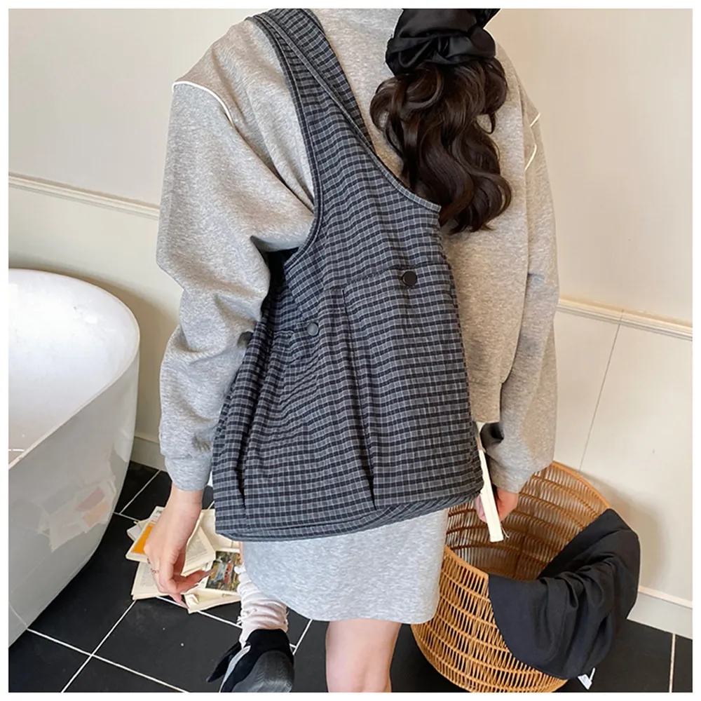 49101 韓系復古格子帆布包.托特包.肩背包 | 雨朵防水包包專賣店 49101 韓系復古格子帆布包.托特包.肩背包 | 雨朵防水包包專賣店