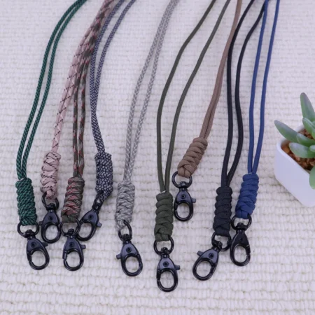 c074 鑰匙.證件.手電筒編織掛脖繩.編織胸掛繩