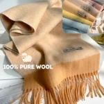 G0005 100%羊毛韓系拚色圍巾.男女通用情侶款秋冬季圍脖