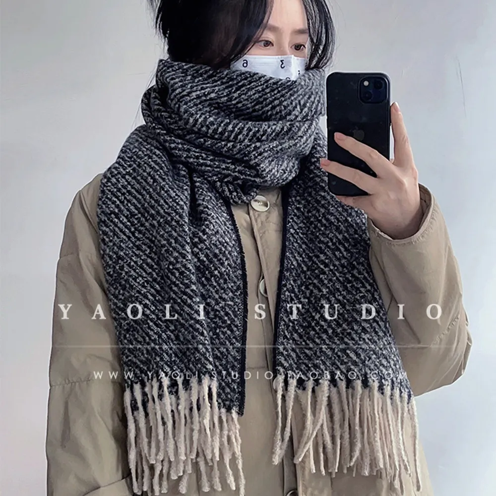 G0006 仿羊絨雪花點點復古流蘇圍巾.柔軟圍脖 | 雨朵防水包包專賣店 G0006 仿羊絨雪花點點復古流蘇圍巾.柔軟圍脖 | 雨朵防水包包專賣店