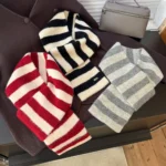 G0007 韓系復古拚色針織圍巾.時尚百搭保暖圍脖