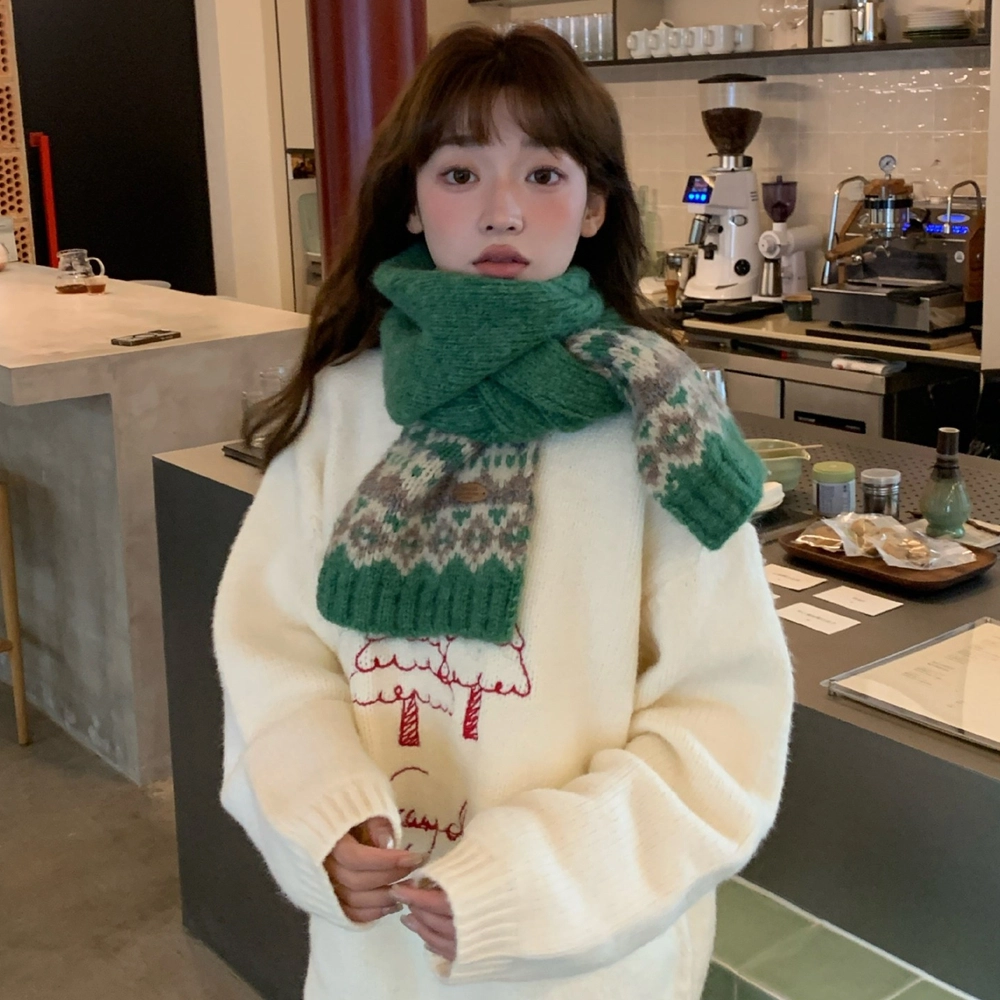G0009 森林密碼緹花毛線針織圍巾 | 雨朵防水包包專賣店 G0009 森林密碼緹花毛線針織圍巾 | 雨朵防水包包專賣店