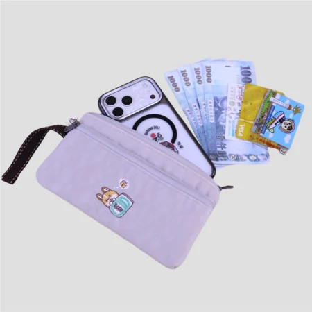 雨朵防水包首頁 | 雨朵防水包包專賣店 u559 長方上下拉鍊錢包.6.9吋手機包 | 電繡台灣特色圖騰系列