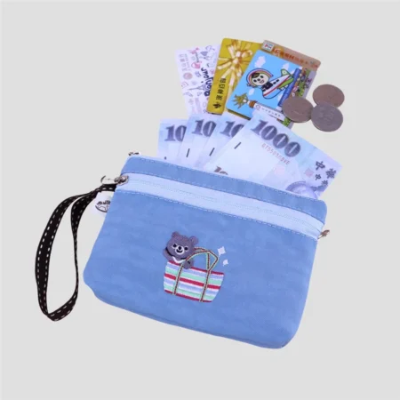 雨朵防水包首頁 | 雨朵防水包包專賣店 U562 普普零錢包 三隔層收納|電繡台灣特色圖騰系列