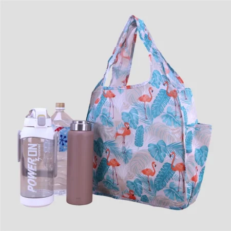 雨朵防水包首頁 | 雨朵防水包包專賣店 C111 側口袋立體肩背購物袋 | 尼龍防潑水多功能購物包