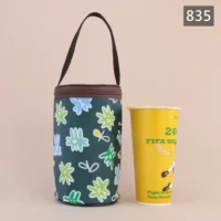 835 (墨綠繽紛塗鴉花)